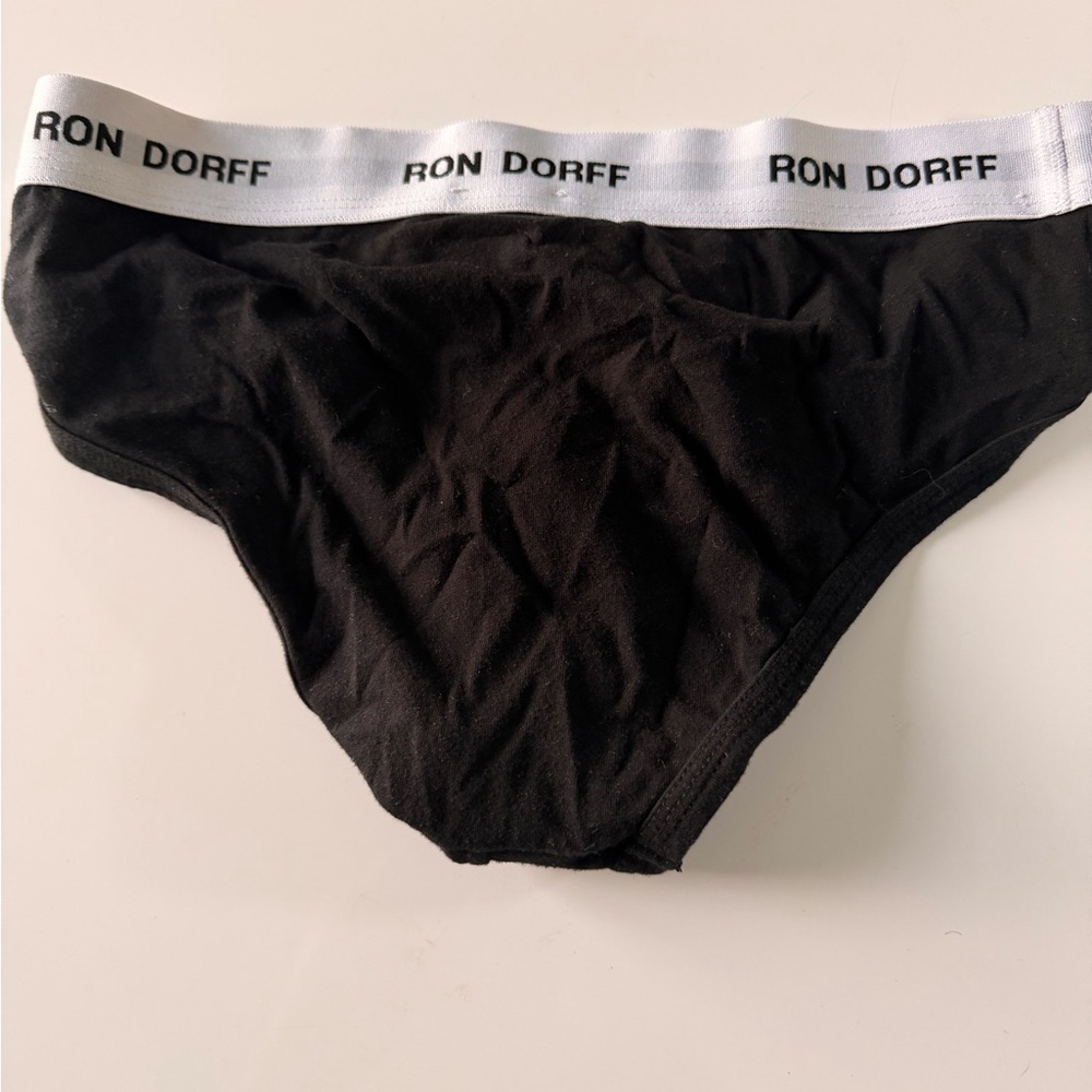 Men's 3-Pack Cotton Briefs — White, Black, Navy Ron Dorff - Picture 10 of 10
